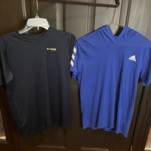 Boys Columbia and Adidas Shirts